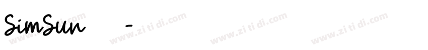 SimSun 普通字体转换